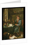 The Alchemist's study by David the Elder Teniers