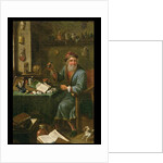The Alchemist's study by David the Elder Teniers