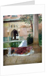 Courtyard of the Alhambra of Granada, 1880 by Benjamin Constant