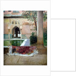 Courtyard of the Alhambra of Granada, 1880 by Benjamin Constant