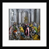 Christ driving the merchants from the temple painting by Domenikos Theotokopoulos dit Le Greco - Christ Driving the Traders from the Temple by El (1541-1614) Greco