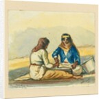 Grinding bread corn, 1872 by Claude Conder