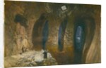 Bahr el Khabeer or the Great Sea Rock-cut cistern under the site of Solomon's Temple, 1870 by William 'Crimea' Simpson
