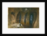 Bahr el Khabeer or the Great Sea Rock-cut cistern under the site of Solomon's Temple, 1870 by William 'Crimea' Simpson