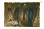 Bahr el Khabeer or the Great Sea Rock-cut cistern under the site of Solomon's Temple, 1870 by William 'Crimea' Simpson