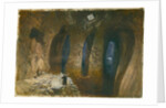 Bahr el Khabeer or the Great Sea Rock-cut cistern under the site of Solomon's Temple, 1870 by William 'Crimea' Simpson