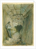 Rock-cut Conduit Under Robinson's Arch, Jerusalem, 1871 (w/c & pencil on paper by William 'Crimea' Simpson