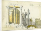 Temple of Jupiter, Baalbeck by Claude Conder