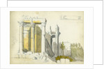 Temple of Jupiter, Baalbeck by Claude Conder