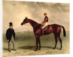 Gladiateur with Harry Grimshaw up and his owner, Count Frederic de Lagrange, 1865 by Harry Hall