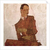 Arthur Roessler, 1910 by Egon Schiele