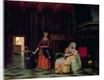 Woman with child and maid, 1663-65 by Pieter de Hooch
