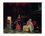 Woman with child and maid, 1663-65 by Pieter de Hooch