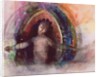 Woman with arms outstretched by Odilon Redon