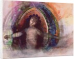 Woman with arms outstretched by Odilon Redon