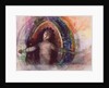 Woman with arms outstretched by Odilon Redon