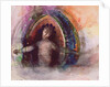 Woman with arms outstretched by Odilon Redon
