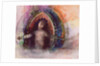 Woman with arms outstretched by Odilon Redon