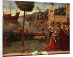 St.Ursula taking leave of her father, c.1500 by Vittore Carpaccio