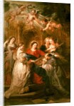 St. Ildefonso Altarpiece, central panel depicting the Virgin Mary Presenting a Liturgical Robe to St. Ildefonso, c.1630-32 by Peter Paul Rubens