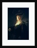 Young Woman in Fancy Dress by Rembrandt Harmensz. van Rijn