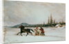 Habitants Sleighing, c.1855 by Cornelius Krieghoff