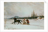 Habitants Sleighing, c.1855 by Cornelius Krieghoff