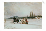 Habitants Sleighing, c.1855 by Cornelius Krieghoff