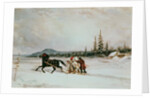 Habitants Sleighing, c.1855 by Cornelius Krieghoff