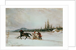 Habitants Sleighing, c.1855 by Cornelius Krieghoff