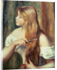 Blonde girl combing her hair, 1894 by Pierre Auguste Renoir