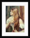 Blonde girl combing her hair, 1894 by Pierre Auguste Renoir
