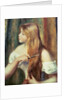 Blonde girl combing her hair, 1894 by Pierre Auguste Renoir