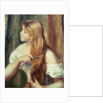 Blonde girl combing her hair, 1894 by Pierre Auguste Renoir