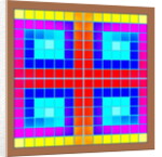 CROSSED SQUARES, 2018 by Peter McClure