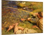 Val d'Aosta: A Man Fishing, c.1907 by John Singer Sargent