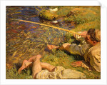 Val d'Aosta: A Man Fishing, c.1907 by John Singer Sargent