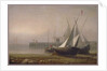 Fishing Boats at Low Tide, c.1850s by Fitz Henry Lane