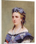 Portrait of Charlotte of Saxe-Cobourg-Gotha Princess of Belgium and Empress of Mexico by Belgian School