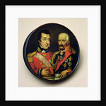 Snuff box with portraits of Arthur Wellesley Duke of Wellington and Gebbard Leberecht Field Marshall, Prince von Blucher by English School