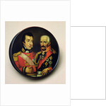 Snuff box with portraits of Arthur Wellesley Duke of Wellington and Gebbard Leberecht Field Marshall, Prince von Blucher by English School
