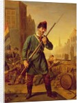 Soldier of the Belgian Revolution in 1830 by Belgian School