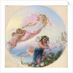 A Sylph and her Fairy Attendants Besprinkling the Early Morning Dew by Joseph Bouvier