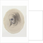 Head study for The Nun, c. 1870 by Adelaide Claxton