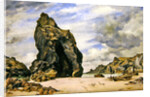 Steeple Rock, Kynance Cove, Lizard, Cornwall, Low Water, 1873 by Edward William Cooke