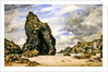 Steeple Rock, Kynance Cove, Lizard, Cornwall, Low Water, 1873 by Edward William Cooke