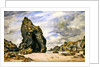 Steeple Rock, Kynance Cove, Lizard, Cornwall, Low Water, 1873 by Edward William Cooke
