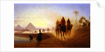 The Road to the Pyramids by Charles Theodore (1814-88) Frere