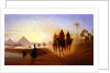 The Road to the Pyramids by Charles Theodore (1814-88) Frere
