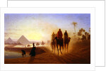 The Road to the Pyramids by Charles Theodore (1814-88) Frere